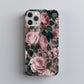 Vintage Dusty Rose Case – Romantic Floral with Classic Engraving Texture