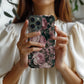 Vintage Dusty Rose Case – Romantic Floral with Classic Engraving Texture