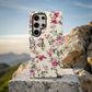 Watercolor Bloom Phone Case – Vibrant Pink & Purple Florals on Cream