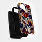 Tribal Bloom Phone Case – Bold Abstract Florals with African-Inspired Textures