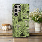 Forest Forager Phone Case – Vintage Botanical Mushroom & Fern Sketch