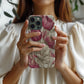 Heirloom Tulip Phone Case – Vintage Botanical Line Art in Blush & Sepia