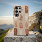 Terracotta Botanical Silhouette Phone Case – Earthy Modern Boho Vibes