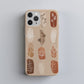 Terracotta Botanical Silhouette Phone Case – Earthy Modern Boho Vibes