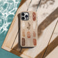 Terracotta Botanical Silhouette Phone Case – Earthy Modern Boho Vibes