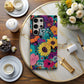 Retro Bloom Explosion Phone Case – Bold 70s Floral Pop Art Design