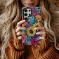 Retro Bloom Explosion Phone Case – Bold 70s Floral Pop Art Design