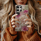 Delicate Embroidered Blossom Phone Case – 3D-Inspired Crochet Floral Elegance