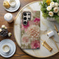 Delicate Embroidered Blossom Phone Case – 3D-Inspired Crochet Floral Elegance