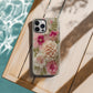 Delicate Embroidered Blossom Phone Case – 3D-Inspired Crochet Floral Elegance