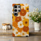 Retro Daisy Bloom Phone Case – 70s-Inspired Mustard & Burnt Orange Floral Vibes