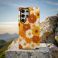 Retro Daisy Bloom Phone Case – 70s-Inspired Mustard & Burnt Orange Floral Vibes