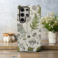 Forest Forager Phone Case – Hand-Drawn Mushrooms, Ferns & Moss in Vintage Botanical Style