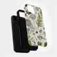 Forest Forager Phone Case – Hand-Drawn Mushrooms, Ferns & Moss in Vintage Botanical Style
