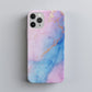 Cotton Candy Marble Phone Case – Pastel Pink, Blue & Gold Veins