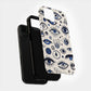 Black & Cream Puzzle Checkered Phone Case – Bold, Minimalist Protection with a Twist