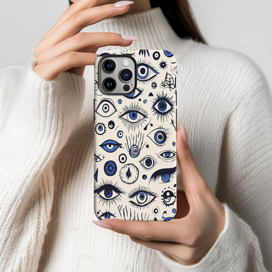 Black & Cream Puzzle Checkered Phone Case – Bold, Minimalist Protection with a Twist