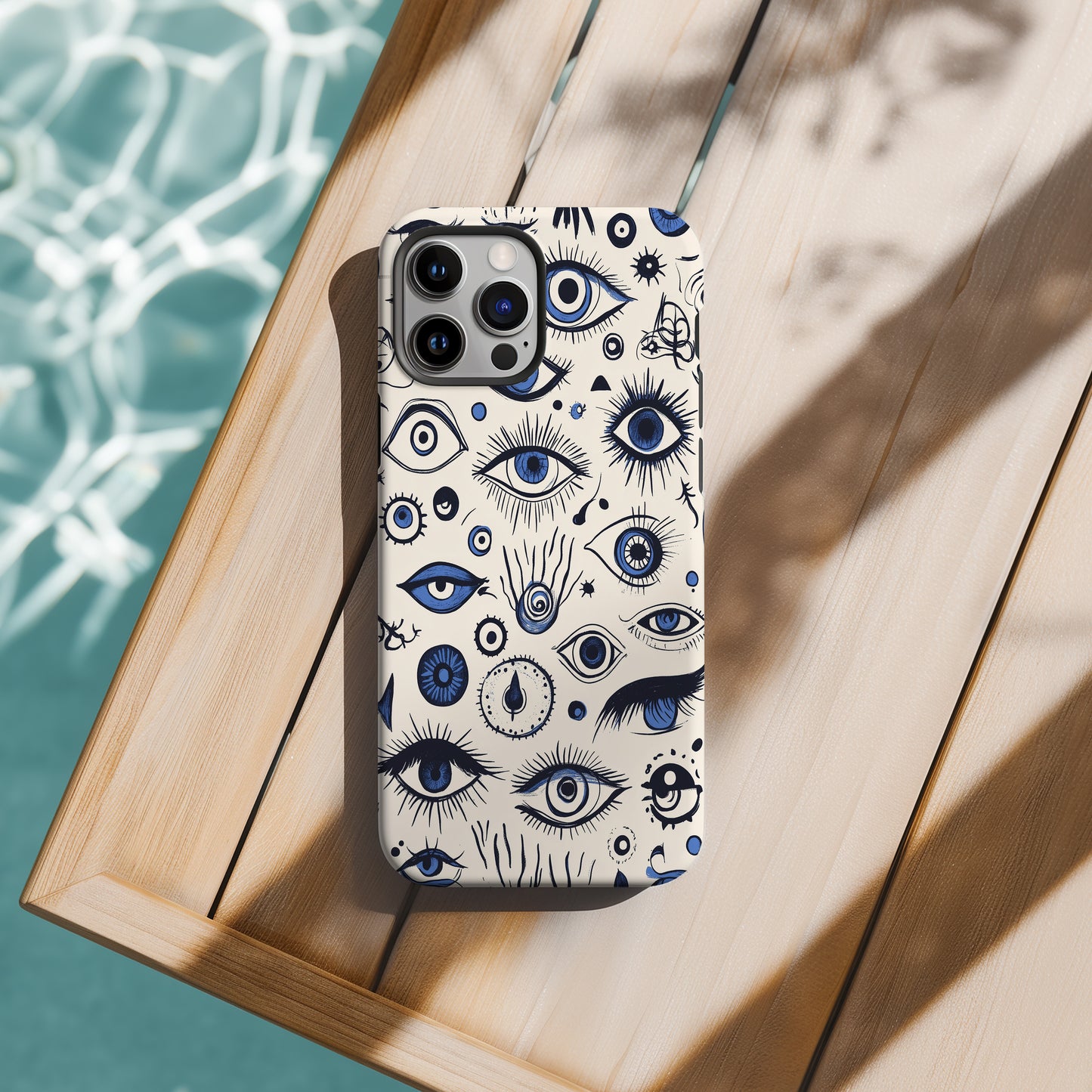 Black & Cream Puzzle Checkered Phone Case – Bold, Minimalist Protection with a Twist