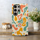 Groovy Retro Blob Phone Case – 70s Psychedelic Vibe in Warm Earth Tones