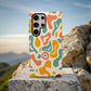 Groovy Retro Blob Phone Case – 70s Psychedelic Vibe in Warm Earth Tones