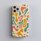 Groovy Retro Blob Phone Case – 70s Psychedelic Vibe in Warm Earth Tones
