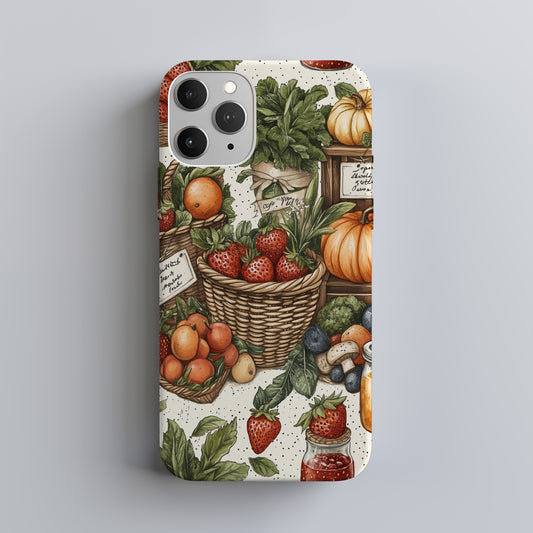 Farmers Market Harvest Phone Case – Rustic Charm with a Wholesome Twist