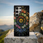 Seasonal Bloom Mandala Phone Case – Nature’s Floral Harmony in Full Circle