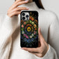 Seasonal Bloom Mandala Phone Case – Nature’s Floral Harmony in Full Circle