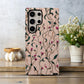 Twisting Vines & Wild Petals Phone Case – Elegant Botanical Flow on Soft Blush