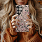 Twisting Vines & Wild Petals Phone Case – Elegant Botanical Flow on Soft Blush