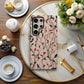 Twisting Vines & Wild Petals Phone Case – Elegant Botanical Flow on Soft Blush