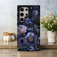 Galactic Bloom Phone Case – Celestial Flowers Under the Stars
