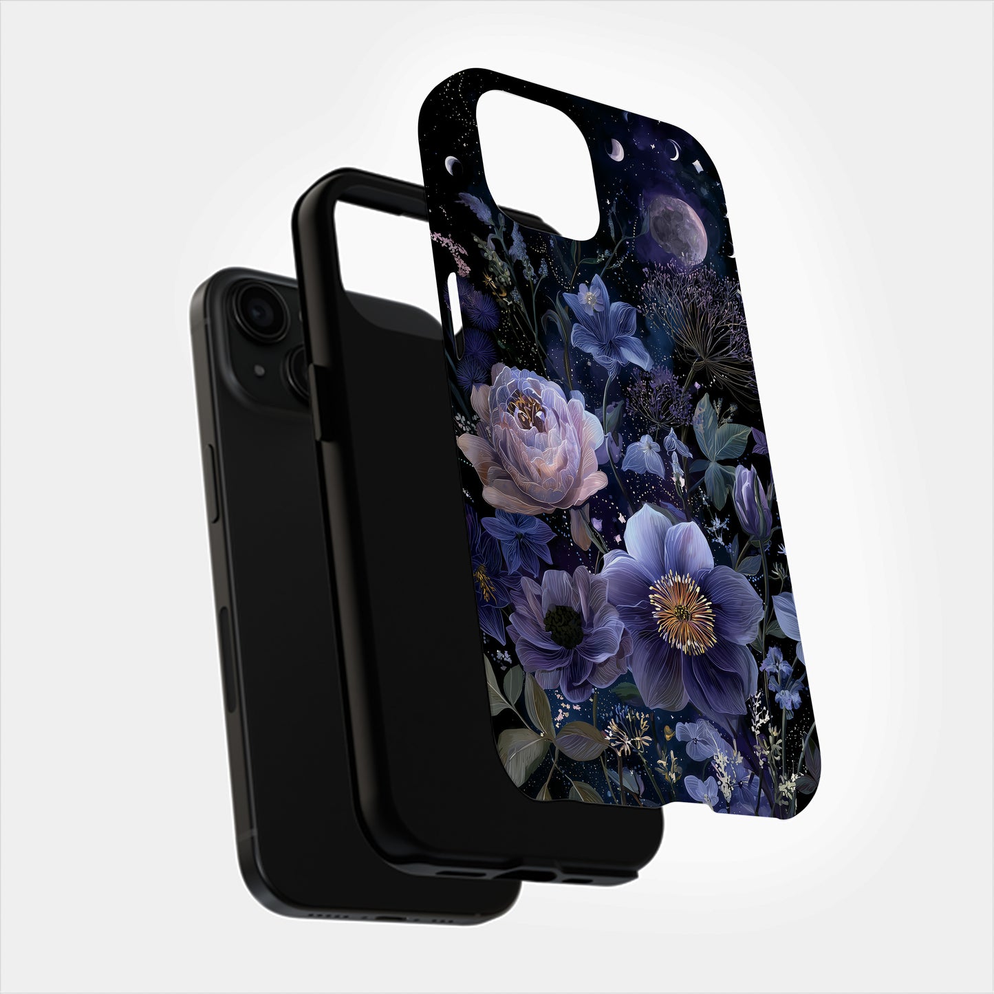 Galactic Bloom Phone Case – Celestial Flowers Under the Stars
