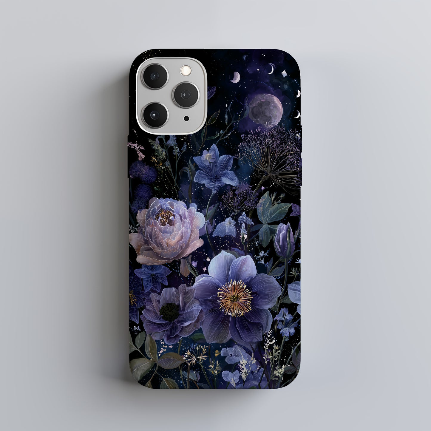 Galactic Bloom Phone Case – Celestial Flowers Under the Stars
