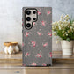 Vintage Rose Cluster Phone Case – Soft Grunge Floral Charm