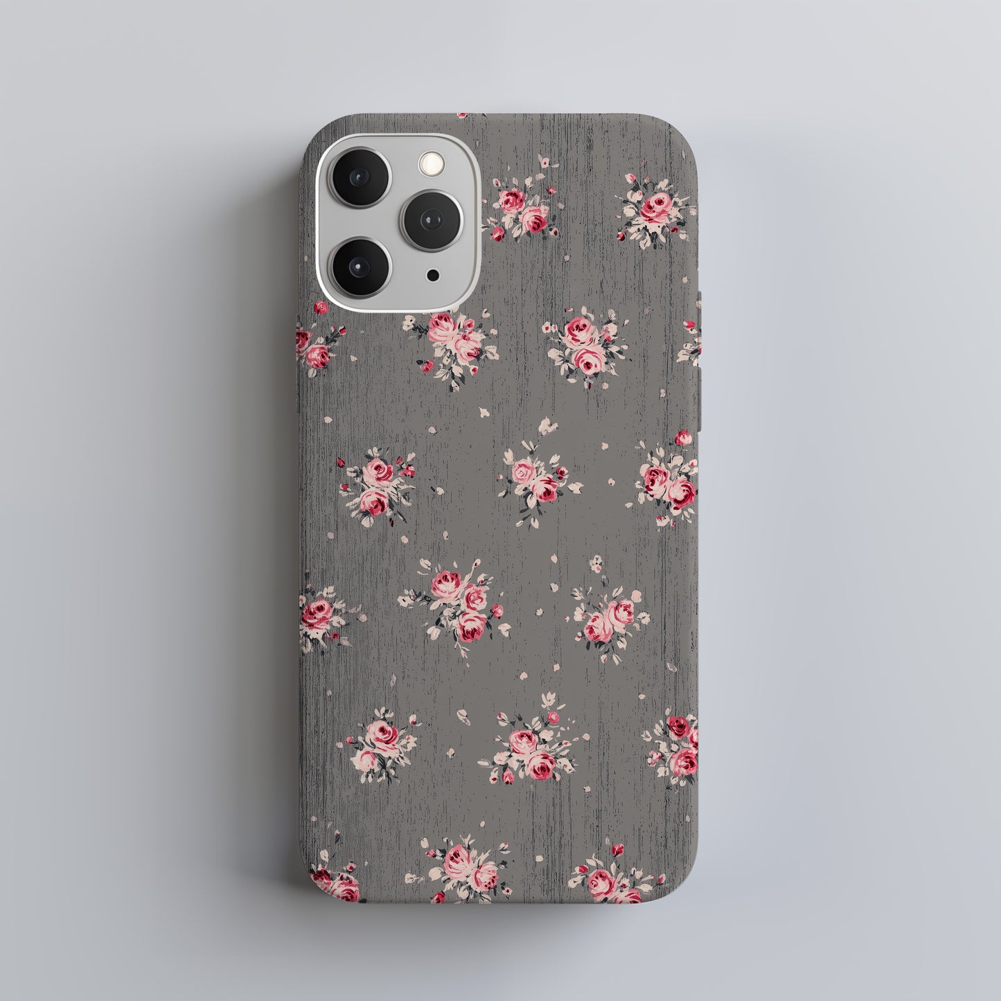Vintage Rose Cluster Phone Case – Soft Grunge Floral Charm