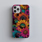 Electric Bloom Burst Phone Case – Retro Sunflower Pop Art
