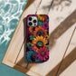 Electric Bloom Burst Phone Case – Retro Sunflower Pop Art