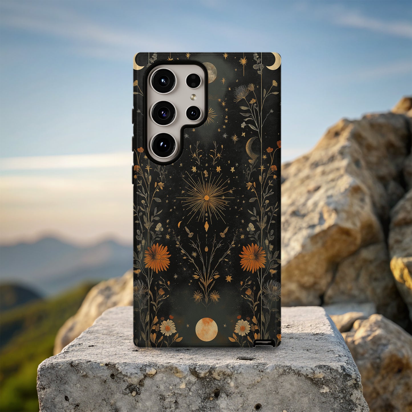 Desert Moon Garden Phone Case – Celestial Wildflower