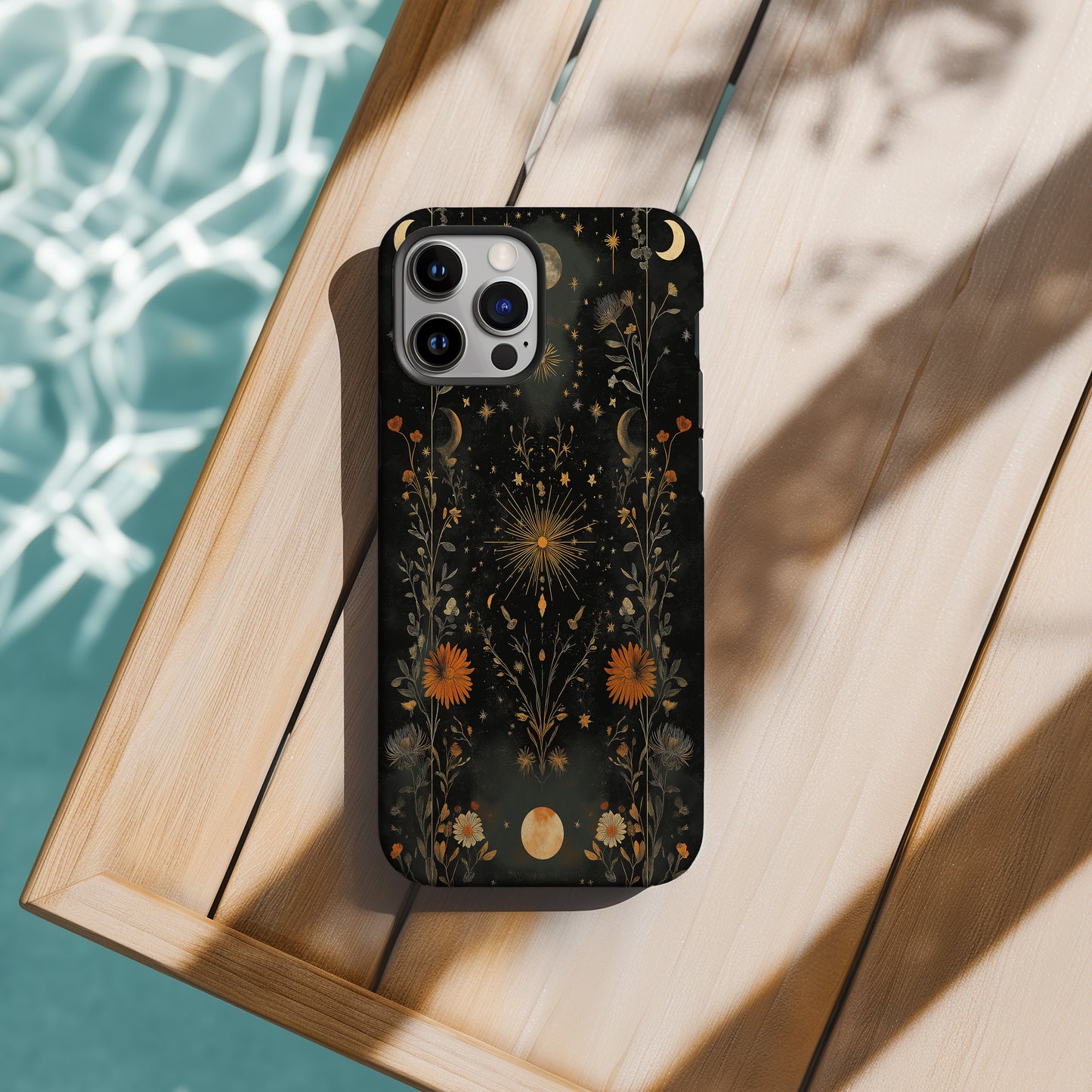 Desert Moon Garden Phone Case – Celestial Wildflower