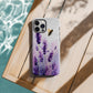 Lavender Buzz Phone Case – Watercolor Bee & Bloom