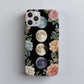 Moonlit Blooms Phone Case – Floral Phases of the Moon