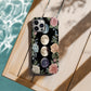 Moonlit Blooms Phone Case – Floral Phases of the Moon