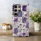 Lavender Garden Quilt Phone Case – Pastel Patchwork Floral Design