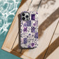 Lavender Garden Quilt Phone Case – Pastel Patchwork Floral Design