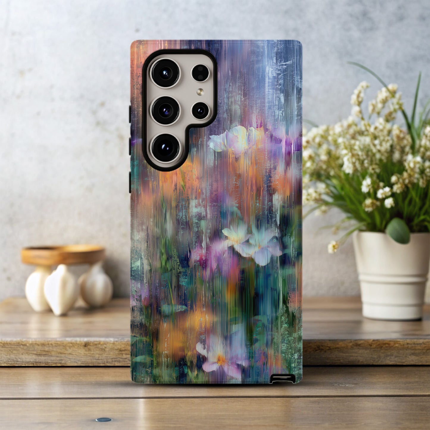 Dream Drip Floral Phone Case – Abstract Bloom in Motion