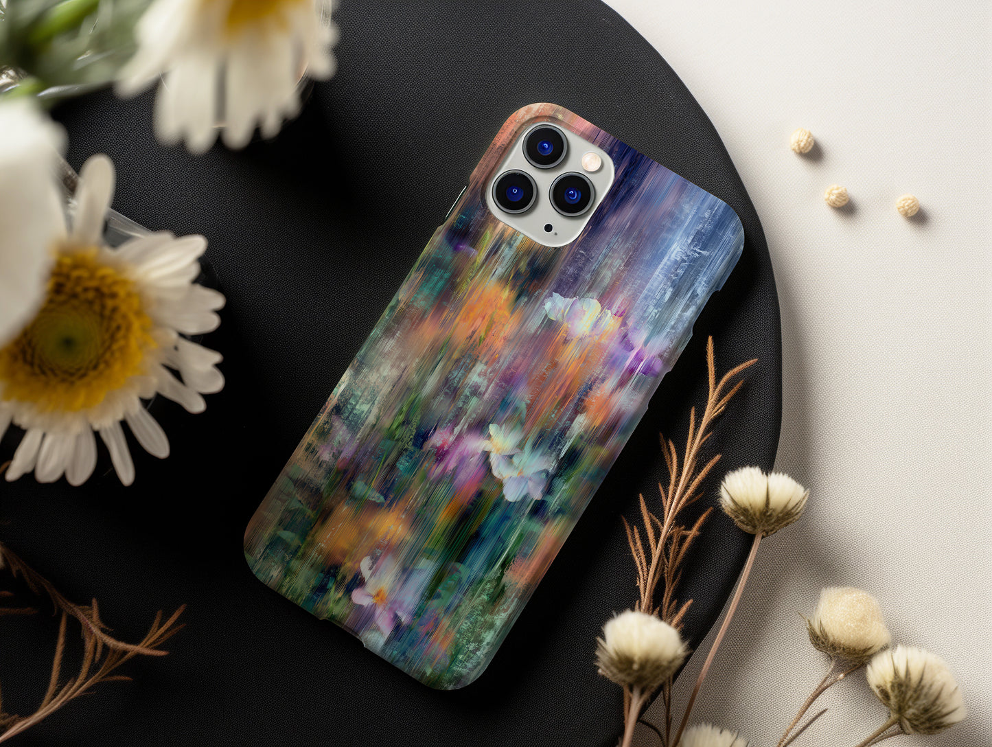 Dream Drip Floral Phone Case – Abstract Bloom in Motion