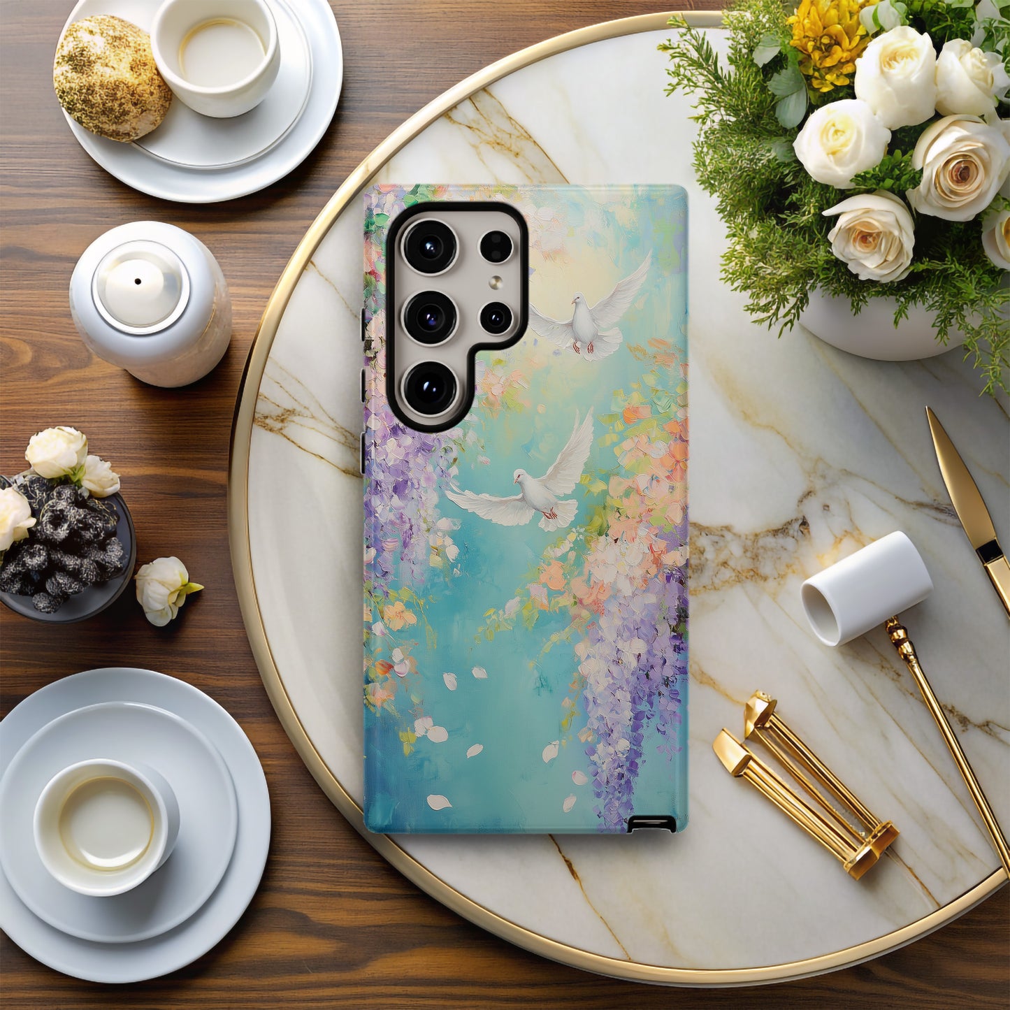 Peace in Bloom Phone Case – Tranquil Beauty, Uplifting Grace