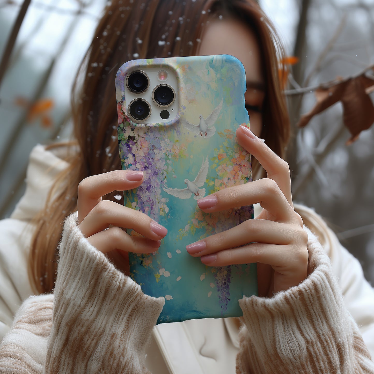 Peace in Bloom Phone Case – Tranquil Beauty, Uplifting Grace