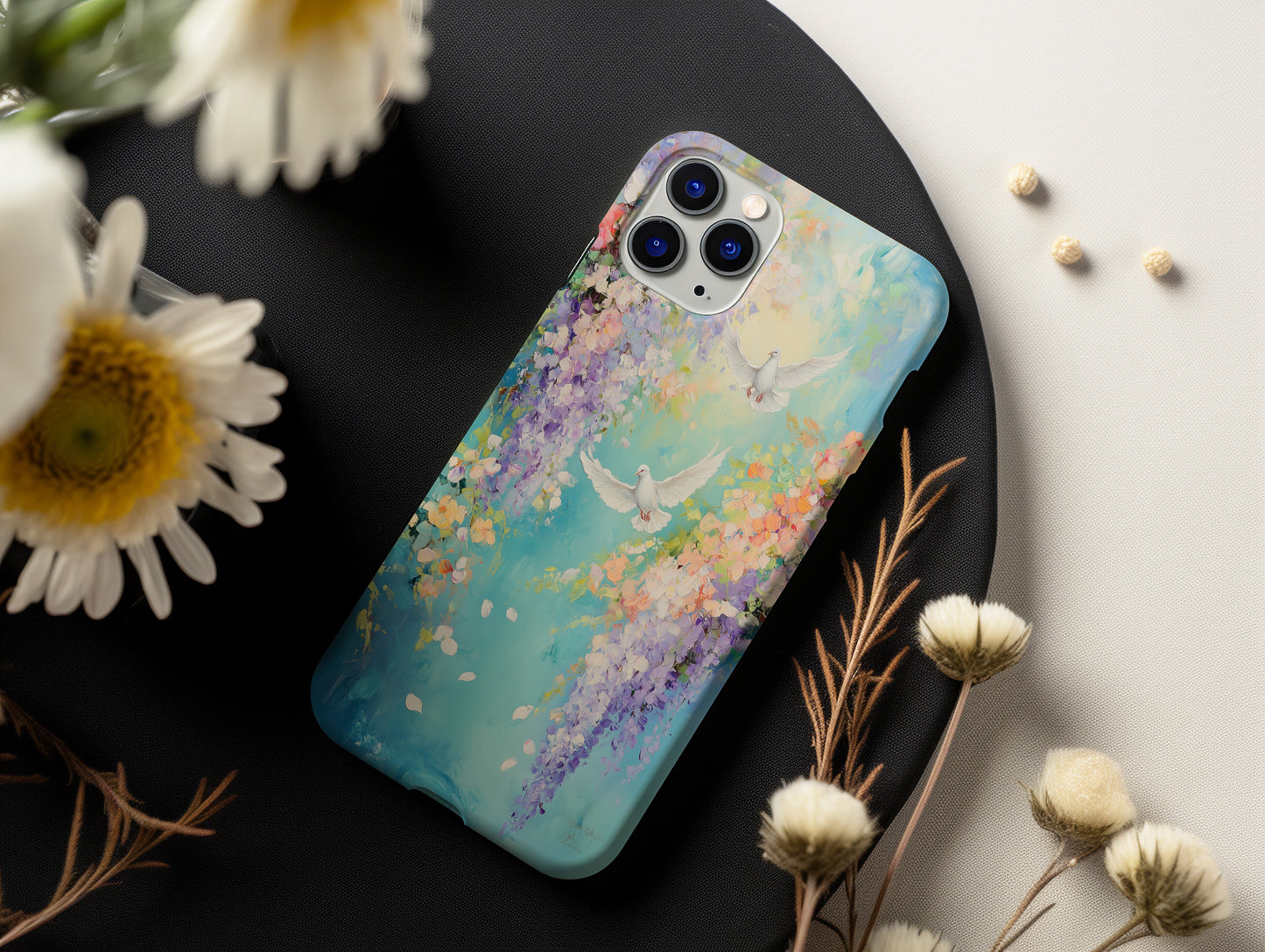 Peace in Bloom Phone Case – Tranquil Beauty, Uplifting Grace